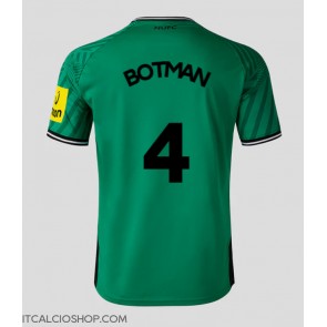 Newcastle United Sven Botman #4 Seconda Maglia 2023-24 Manica Corta